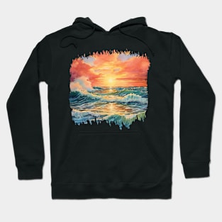 Watercolor Sunset Hoodie